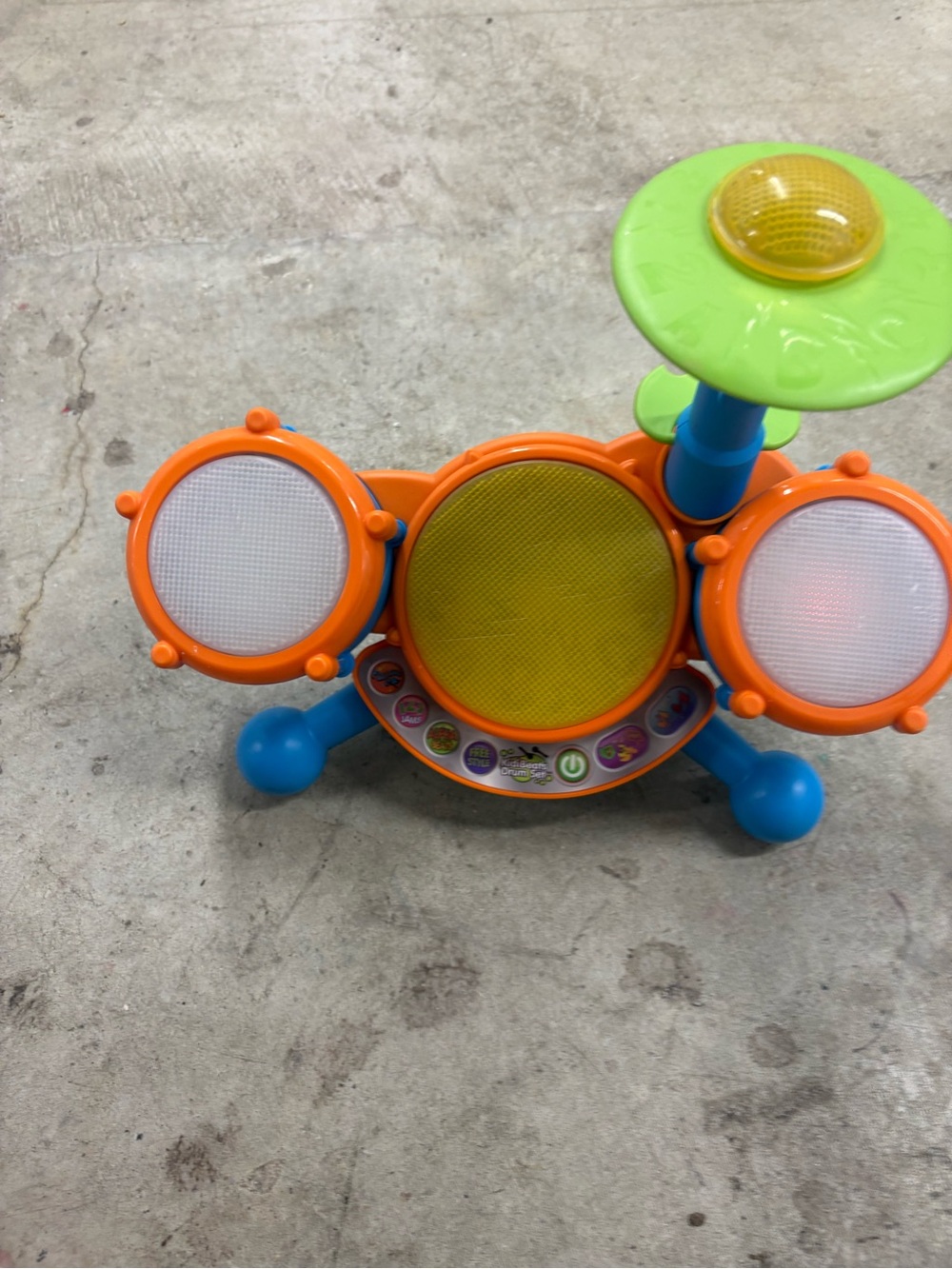 VTech KidiBeats Drum Set Musical Toy, Music Theme, Multicolor, Age 2+